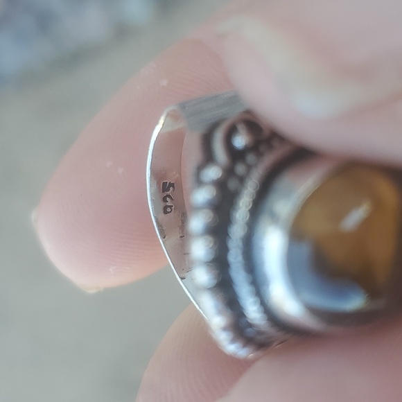 New Tiger Eye 925 Silver Ring. - Picture 16 of 16